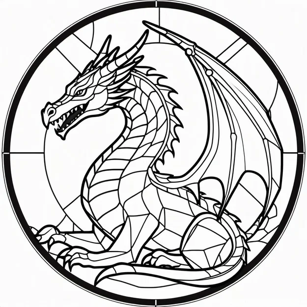 Rồng Kính Màu (Stained Glass Dragon) - Bản in cho Bambu AMS - Image 2