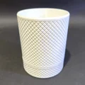 Hũ lưu trữ hình học màu trắng có nắp - Thumbnail 3
