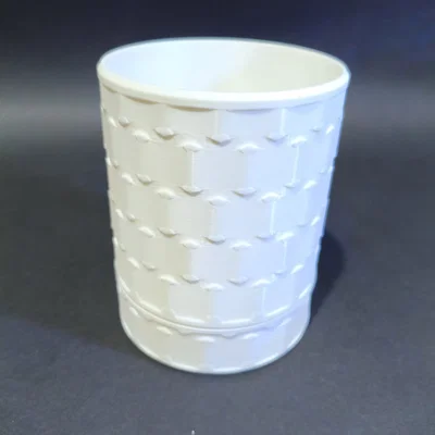 Hũ đựng đồ Modern Dotted White tinh tế