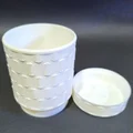 Hũ đựng đồ Modern Dotted White tinh tế - Thumbnail 3