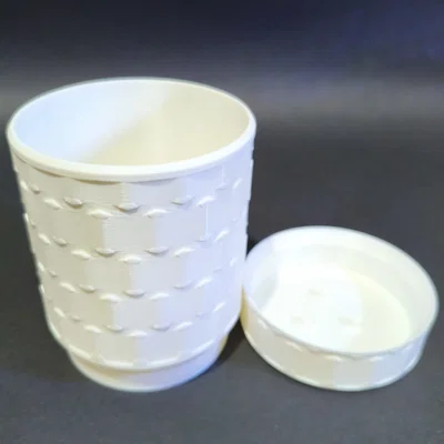 Hũ đựng đồ Modern Dotted White tinh tế