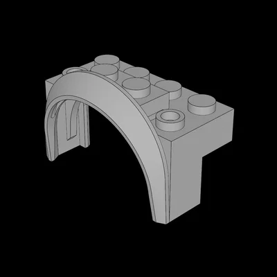 Chắn bùn xe lắp ráp tương thích Lego 3D (4x2.5x2)