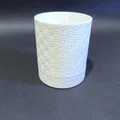 Hũ Đựng Đồ Retro Hình Vòng Tròn Màu Trắng - Thumbnail 2