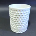 Hũ Đựng Đồ Họa Tiết Lưới Lục Giác Màu Trắng - Thumbnail 3