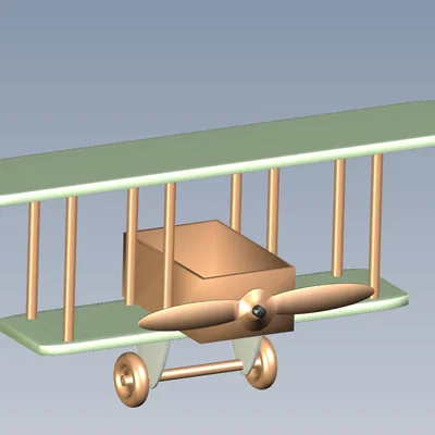 Mô hình kệ treo tường 3D hình máy bay cổ điển cực đẹp