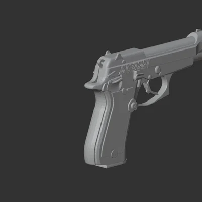 Mô hình 3D Beretta 84FS