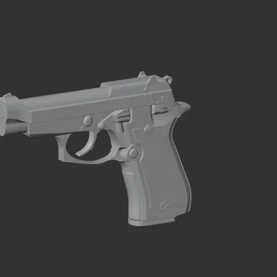 Mô hình 3D Beretta 84FS