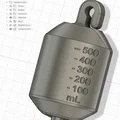 Móc khóa túi đựng Catheter (Catheter bag keychain) in 3D độc đáo - Thumbnail 1