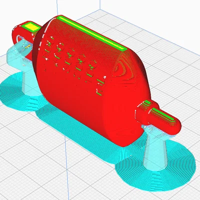 Móc khóa túi đựng Catheter (Catheter bag keychain) in 3D độc đáo
