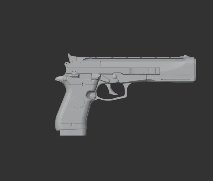 Mô hình 3D Beretta 87 Target - Image 2