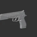 Mô hình 3D Beretta 87 Target - Thumbnail 4