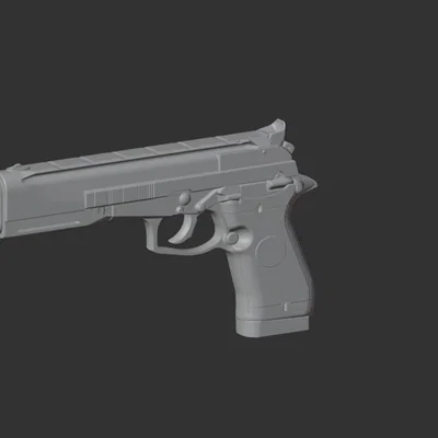 Mô hình 3D Beretta 87 Target