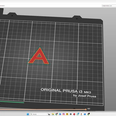 Mẫu in 3D chữ cái "A" trang trí hiện đại, tinh tế