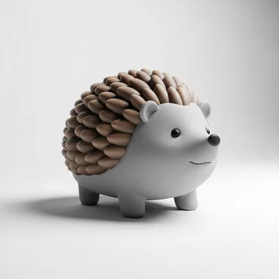 Mô hình chú nhím 3D dễ thương trang trí bàn học