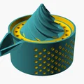 Dụng cụ vắt chanh cầm tay: Nón vắt xoắn ốc, màng lọc và vòi rót tiện lợi - Thumbnail 8