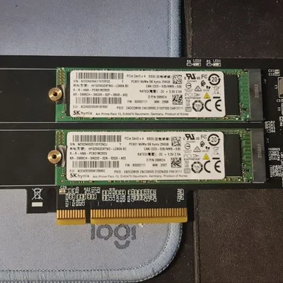 Thanh chặn PCIe Bracket mỏng tùy chỉnh cho card chuyển đổi M.2 SSD kép