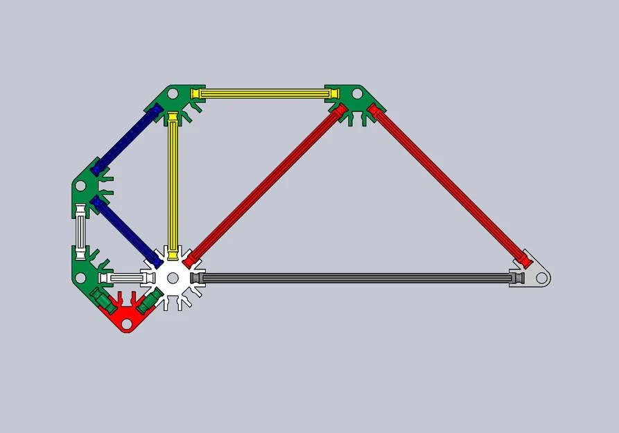 Bộ sưu tập linh kiện K'NEX (Thanh nối & Đầu nối) cho thiết kế 3D - Image 1
