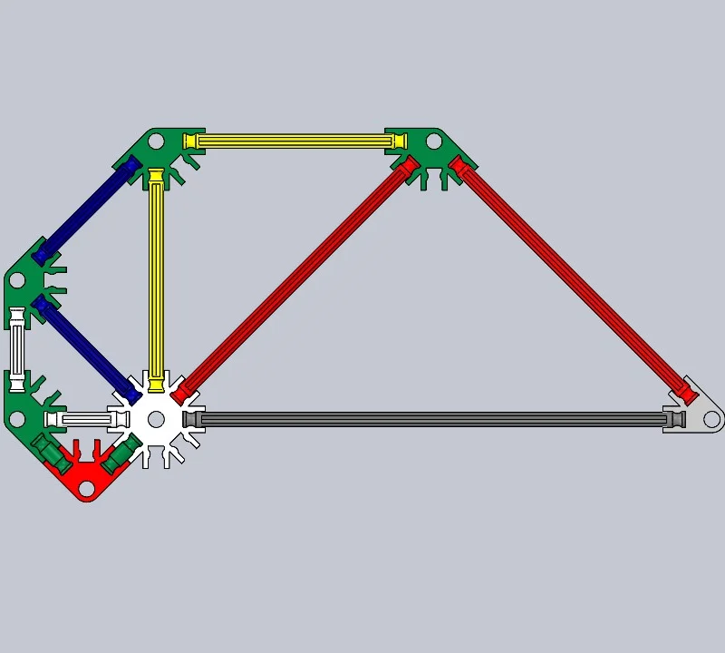 Bộ sưu tập linh kiện K'NEX (Thanh nối & Đầu nối) cho thiết kế 3D