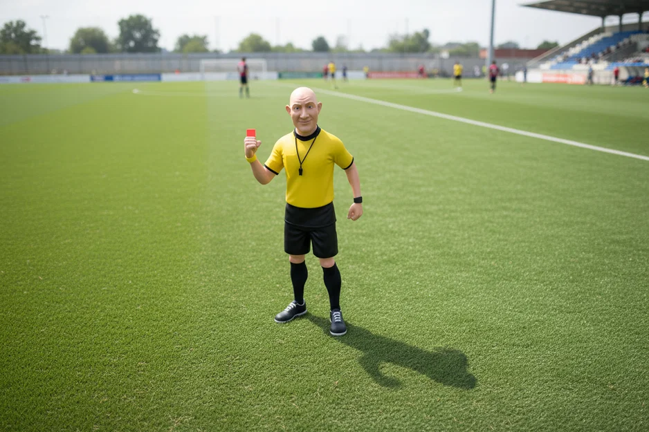 Mô hình trọng tài bóng đá 3D (Football referee) cao 150mm - Image 1