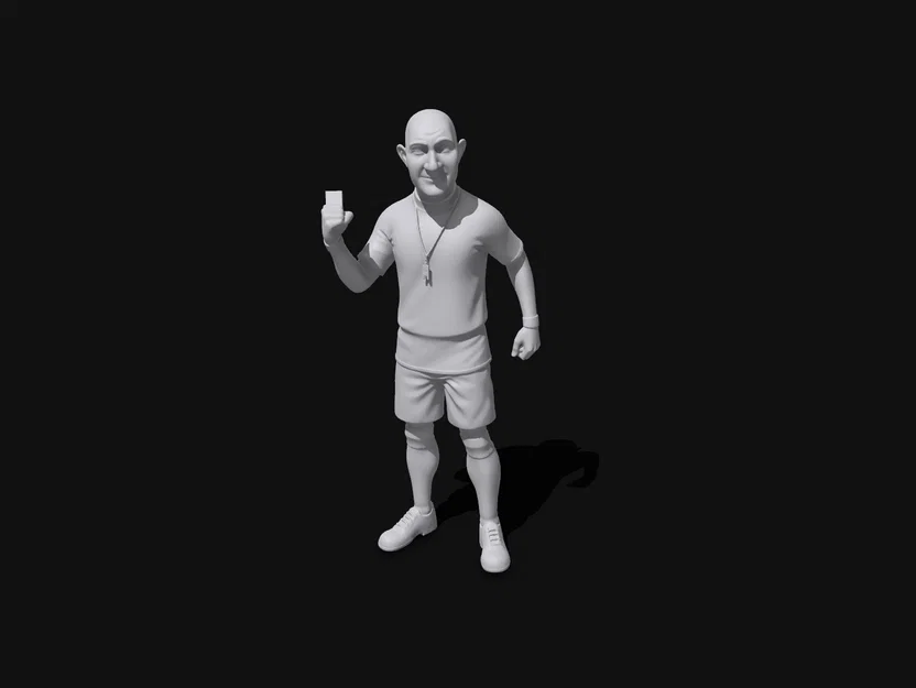 Mô hình trọng tài bóng đá 3D (Football referee) cao 150mm - Image 2