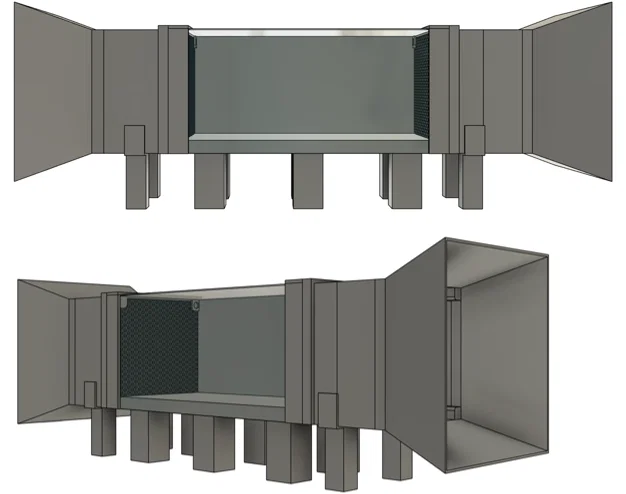 Mô hình hầm gió 3D kiểm tra lực cản khí động học cho xe mô hình - Image 1