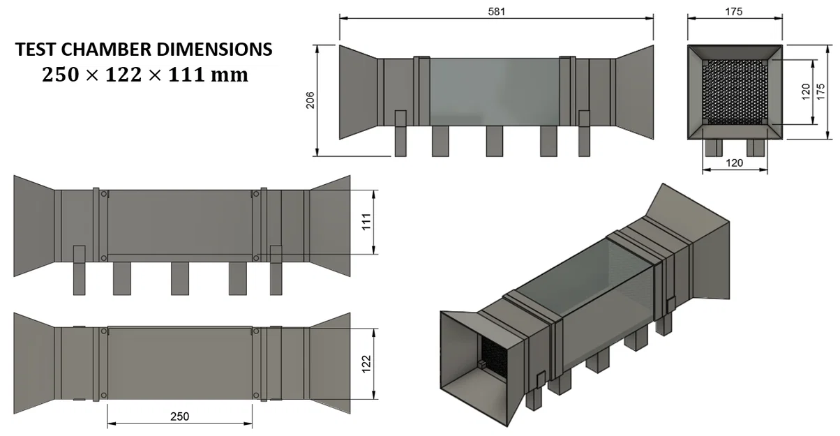 Mô hình hầm gió 3D kiểm tra lực cản khí động học cho xe mô hình - Image 2