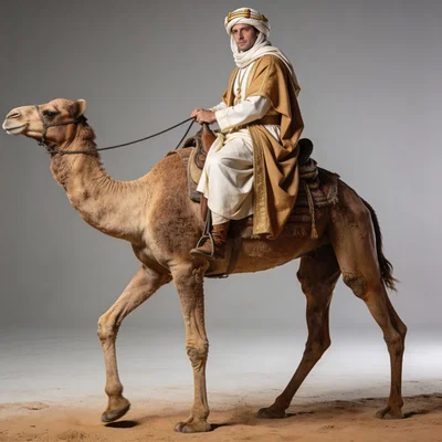 Mô hình 3D Lawrence of Arabia cưỡi lạc đà tỷ lệ 1:24
