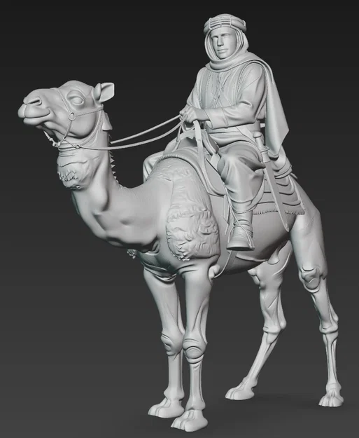 Mô hình 3D Lawrence of Arabia cưỡi lạc đà (Tỉ lệ 1:24) - Image 2