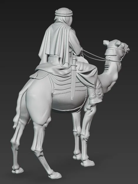 Mô hình 3D Lawrence of Arabia cưỡi lạc đà (Tỉ lệ 1:24) - Image 3