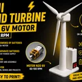 Mô hình tuabin gió hoạt động kèm đèn LED - Thumbnail 1