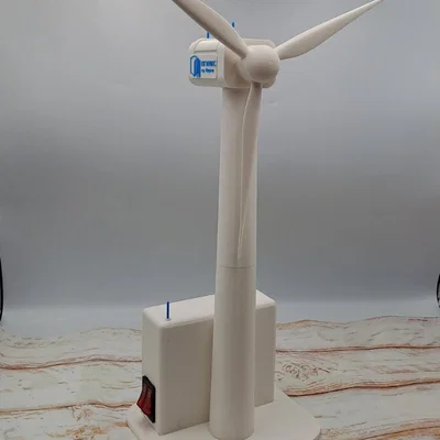 Mô hình tuabin gió hoạt động kèm đèn LED