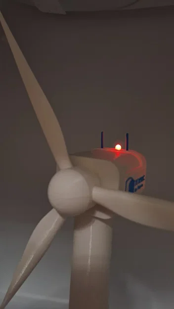 Mô hình tuabin gió hoạt động kèm đèn LED - Image 5
