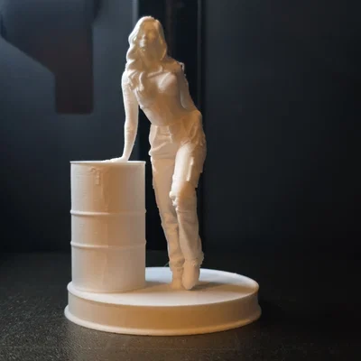 Mô hình 3D nữ nhân vật tựa thùng phi cực chất