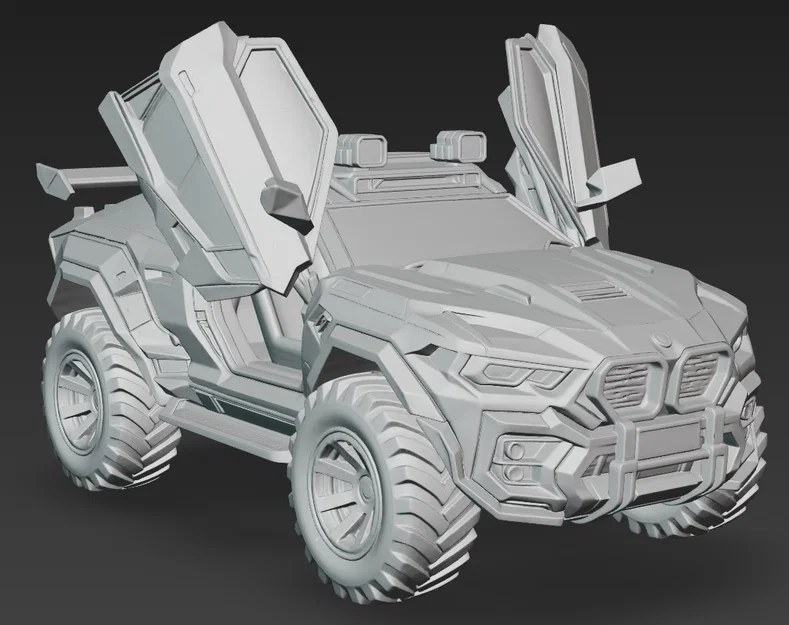 Mô hình xe BMW Offroad 1 độc lạ cho in 3D - Image 2