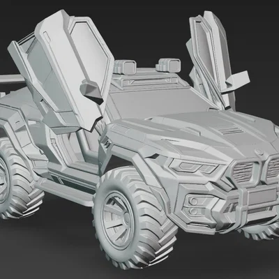 Mô hình xe BMW Offroad 1 độc lạ cho in 3D