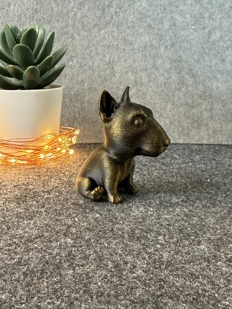 Mô hình 3D chó Bull Terrier dễ thương trang trí bàn làm việc - Image 4
