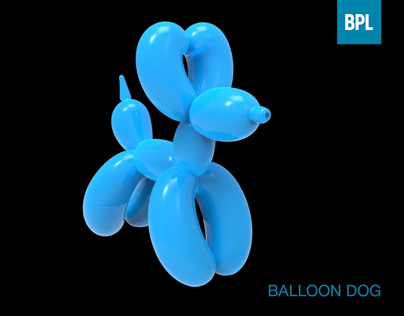 Mô hình chú chó bong bóng Balloon Dog in 3D siêu dễ thương - Image 1