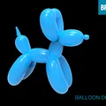 Mô hình chú chó bong bóng Balloon Dog in 3D siêu dễ thương - Thumbnail 2