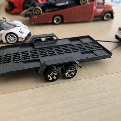 Mô hình xe chở ô tô HW (HW car trailer)