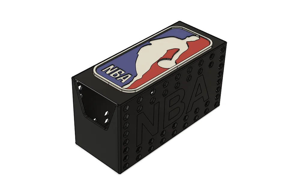 Hộp đựng thẻ sưu tập NBA (NBA Card Box) cho Top Loader - Thiết kế 3D - Image 1