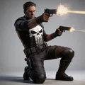 Mô hình The Punisher 3D cực ngầu cho fan Marvel - Thumbnail 1