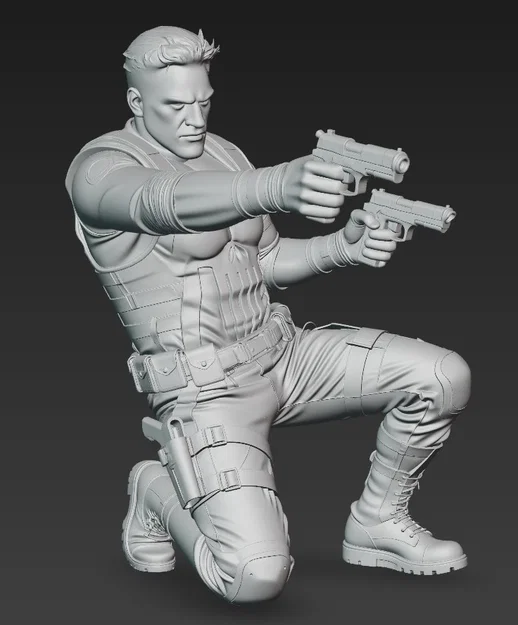 Mô hình The Punisher 3D cực ngầu cho fan Marvel - Image 2