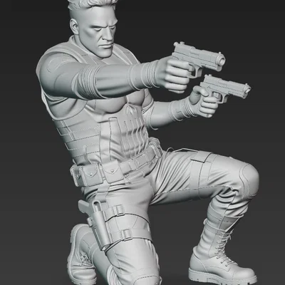 Mô hình The Punisher 3D cực ngầu cho fan Marvel