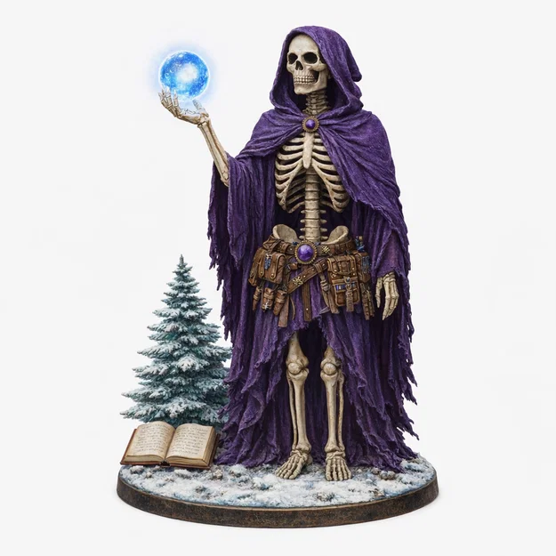 Bonesy The Robed Skelly – Mô hình bộ xương mặc áo choàng từ RetroFantasys - Image 1