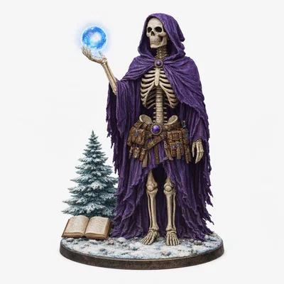 Bonesy The Robed Skelly – Mô hình bộ xương mặc áo choàng từ RetroFantasys