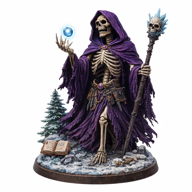 Bonesy The Robed Skelly – Mô hình bộ xương mặc áo choàng từ RetroFantasys - Image 2