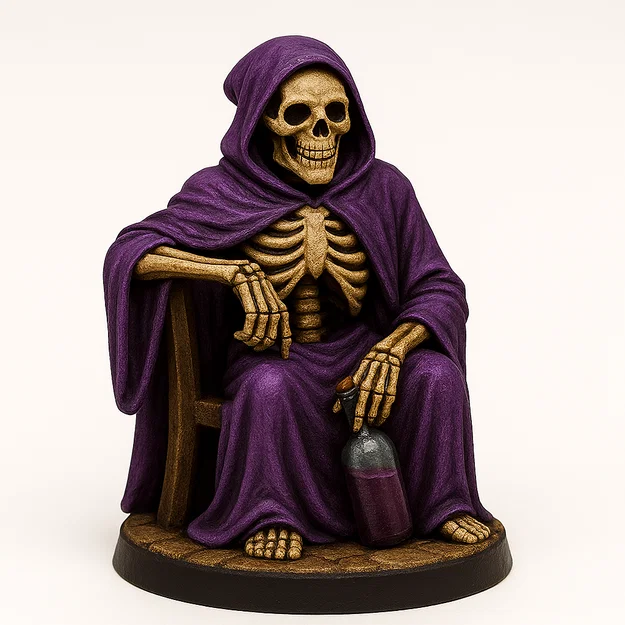Bonesy The Robed Skelly – Mô hình bộ xương mặc áo choàng từ RetroFantasys - Image 5