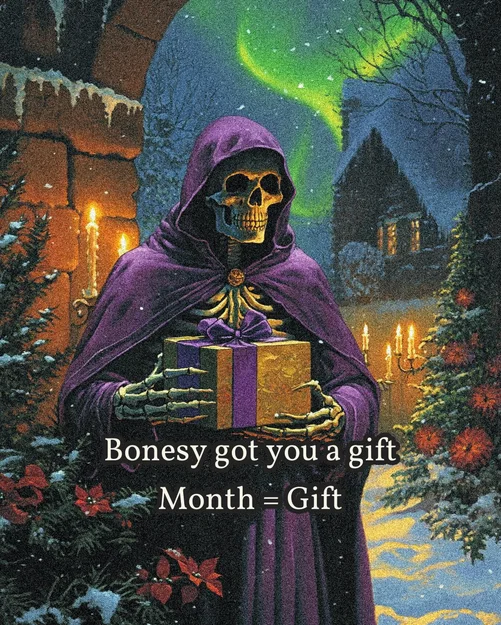 Bonesy The Robed Skelly – Mô hình bộ xương mặc áo choàng từ RetroFantasys - Image 13