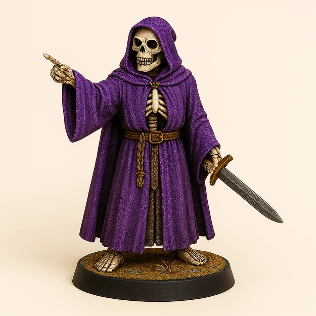 Bonesy The Robed Skelly – Mô hình bộ xương mặc áo choàng từ RetroFantasys - Image 21