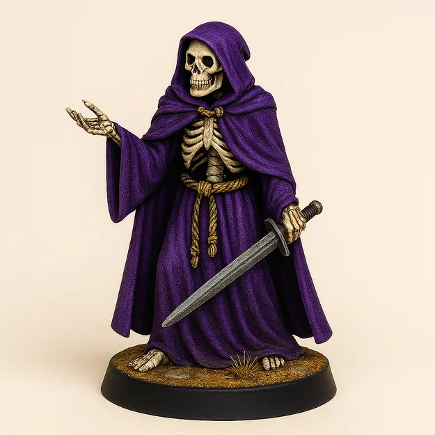 Bonesy The Robed Skelly – Mô hình bộ xương mặc áo choàng từ RetroFantasys - Image 25